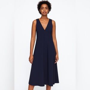 Zara | Dresses | New Zara Linen Blend Striped Dress Blue White Ref 796956 |  Poshmark